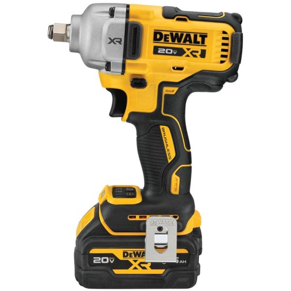 DEWALT® 20V MAX* XR® 1 2  Mid-Range Impact Wrench with Hog Ring Anvil and Oil-Resistant Batteries Kit Online Hot Sale - Image 3