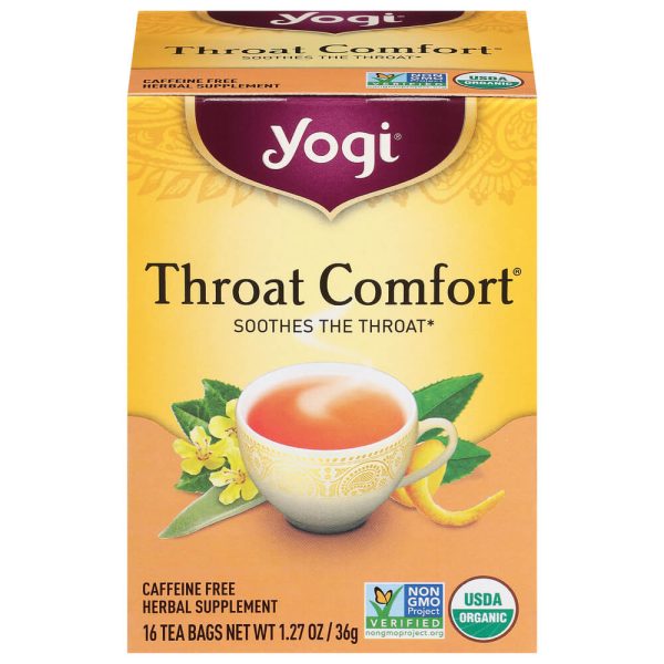 Yogi Throat Comfort Tea Organic 32.3g For Cheap